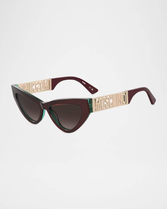 Logo Acetate Cat-Eye Sunglasses